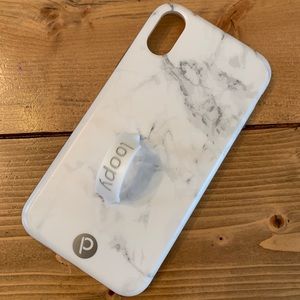 iPhone XR Original Loopy Case - White Marble Matte